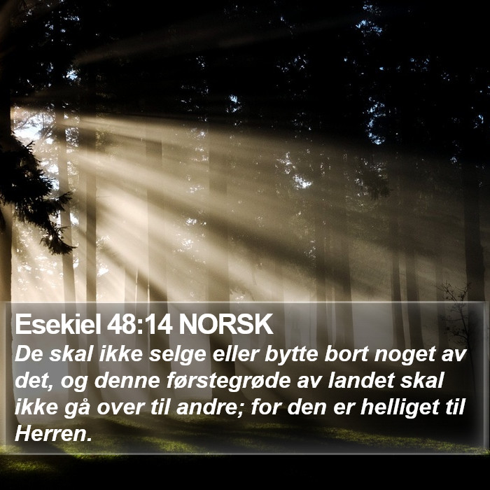 Esekiel 48:14 NORSK Bible Study