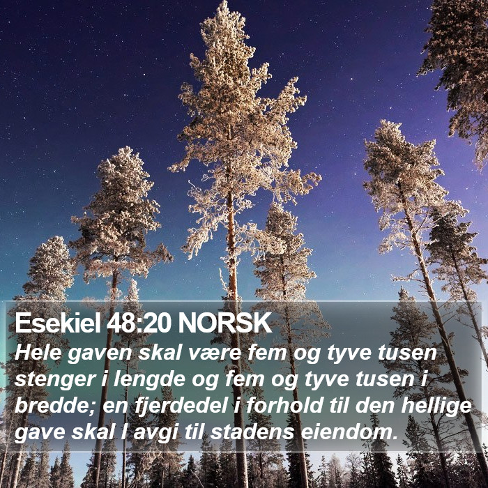 Esekiel 48:20 NORSK Bible Study