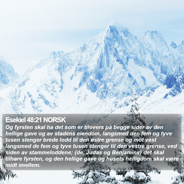 Esekiel 48:21 NORSK Bible Study