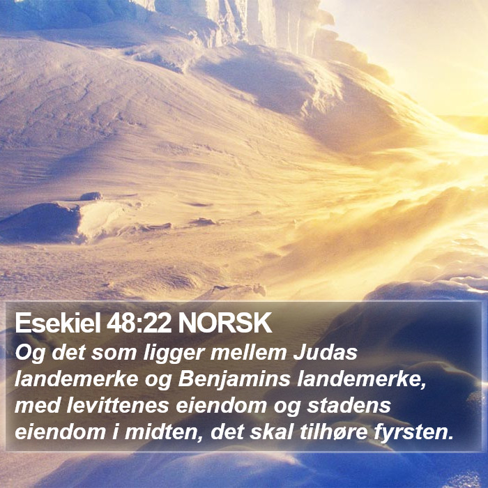 Esekiel 48:22 NORSK Bible Study