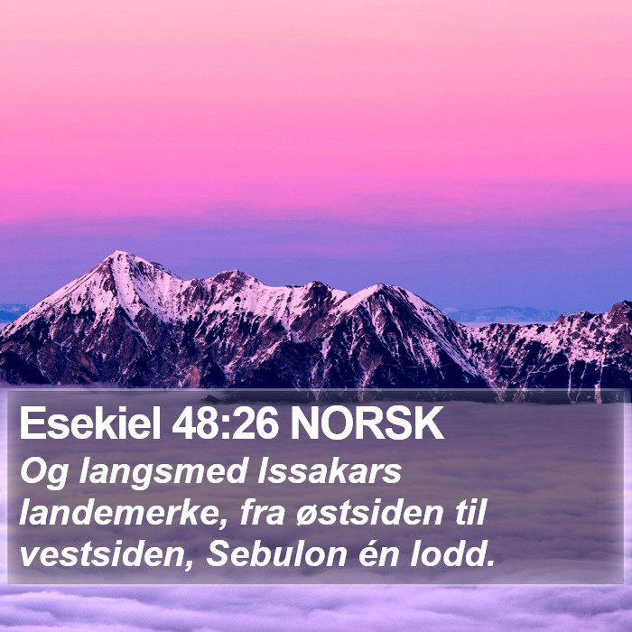 Esekiel 48:26 NORSK Bible Study