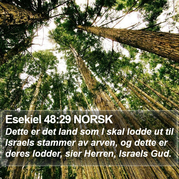 Esekiel 48:29 NORSK Bible Study