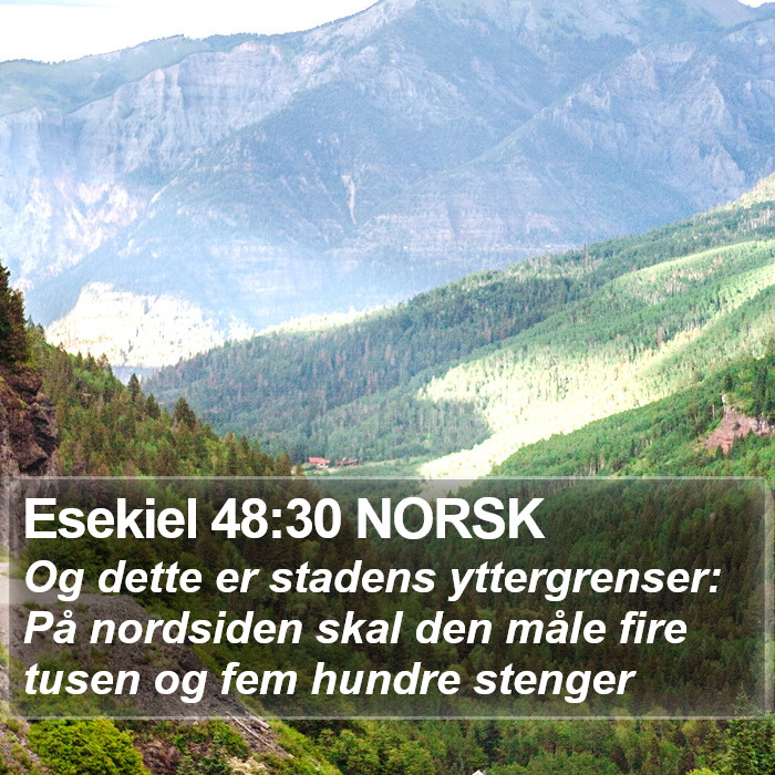 Esekiel 48:30 NORSK Bible Study