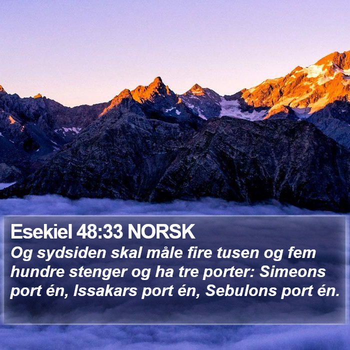 Esekiel 48:33 NORSK Bible Study