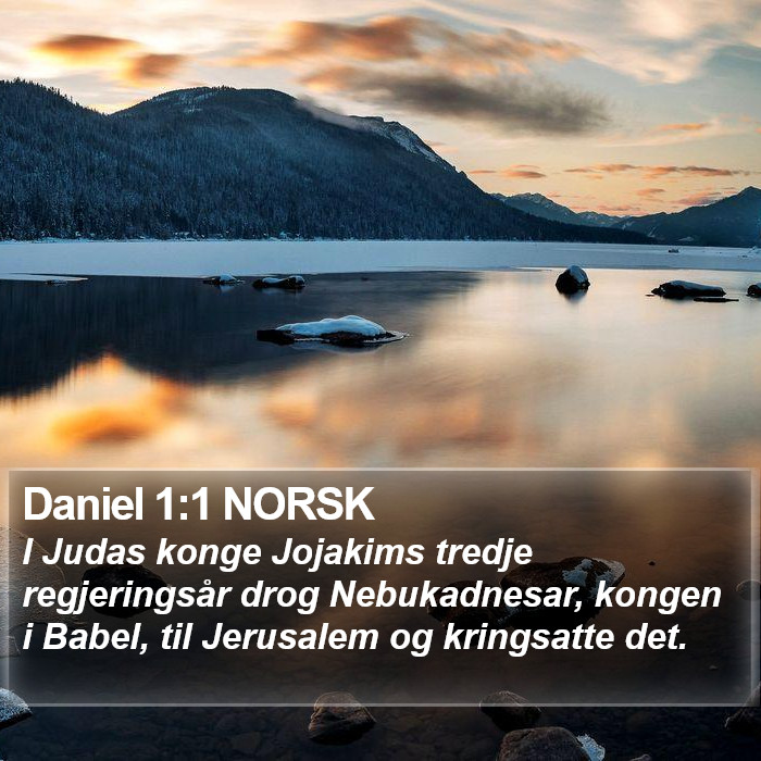 Daniel 1:1 NORSK Bible Study