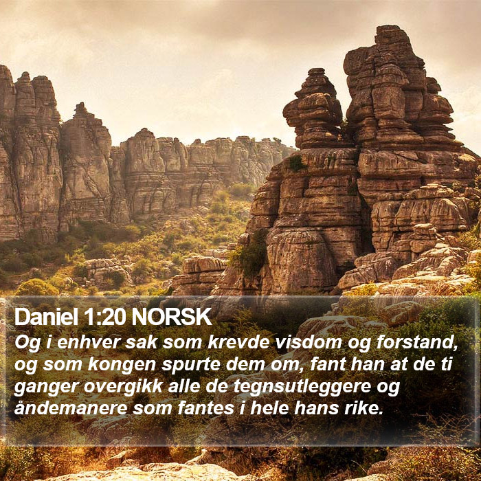 Daniel 1:20 NORSK Bible Study