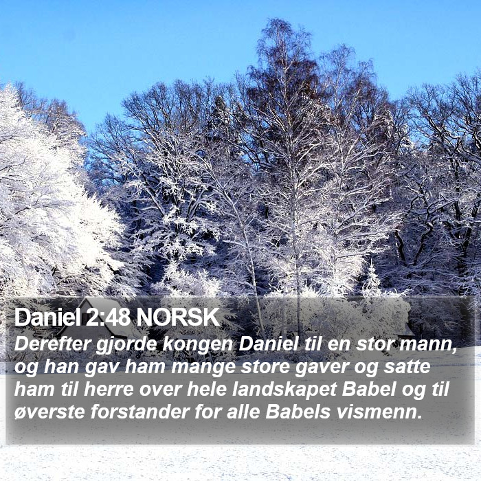 Daniel 2:48 NORSK Bible Study
