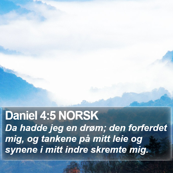 Daniel 4:5 NORSK Bible Study