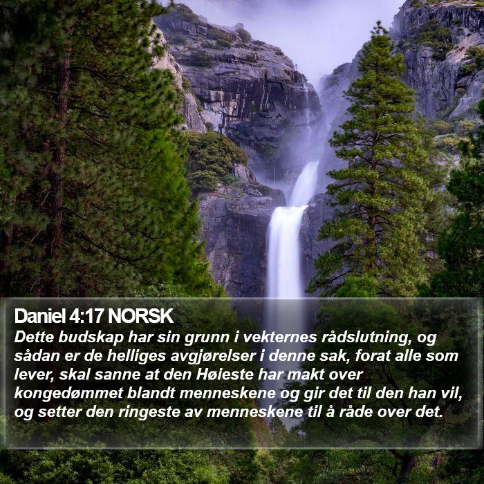 Daniel 4:17 NORSK Bible Study