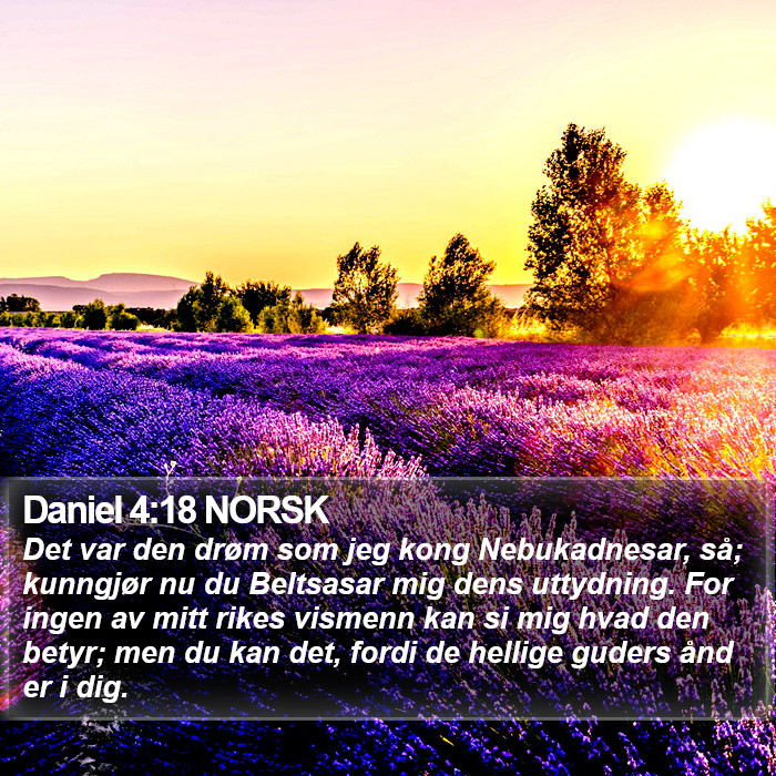 Daniel 4:18 NORSK Bible Study