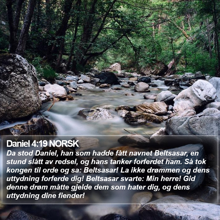 Daniel 4:19 NORSK Bible Study