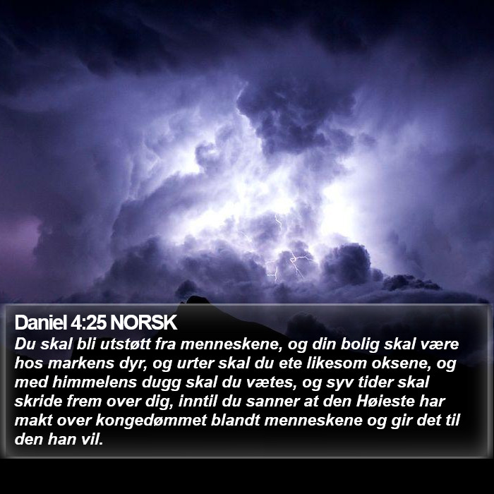 Daniel 4:25 NORSK Bible Study