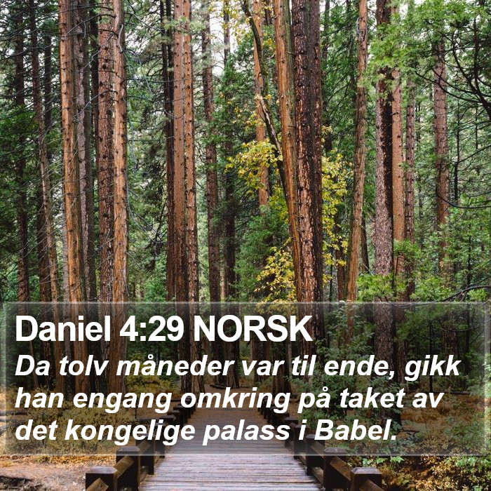 Daniel 4:29 NORSK Bible Study