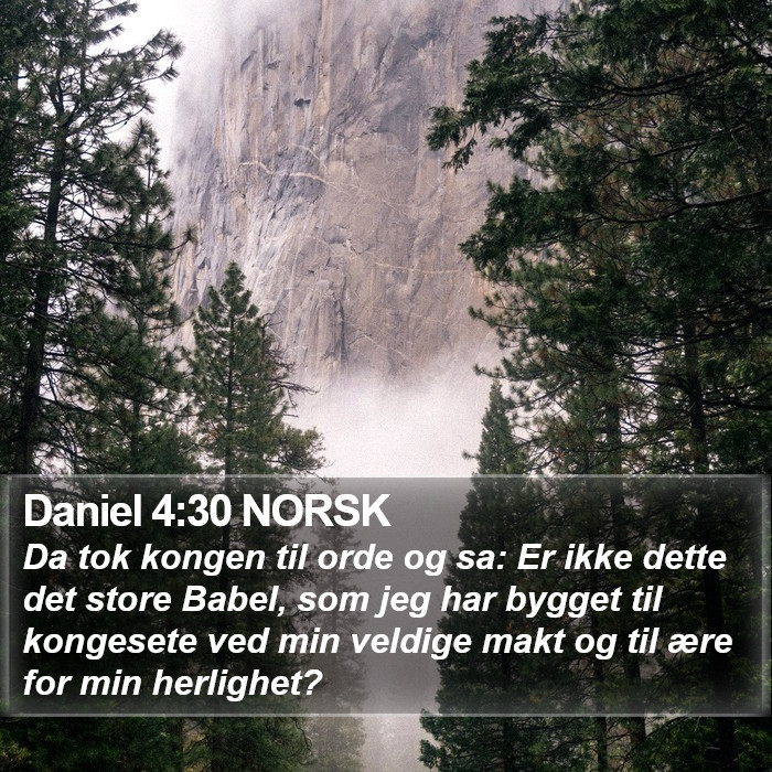 Daniel 4:30 NORSK Bible Study