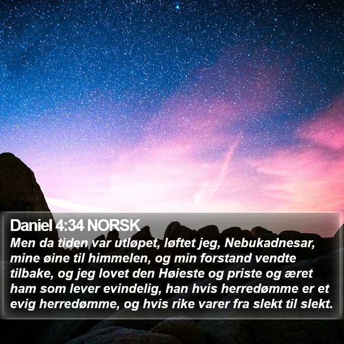 Daniel 4:34 NORSK Bible Study