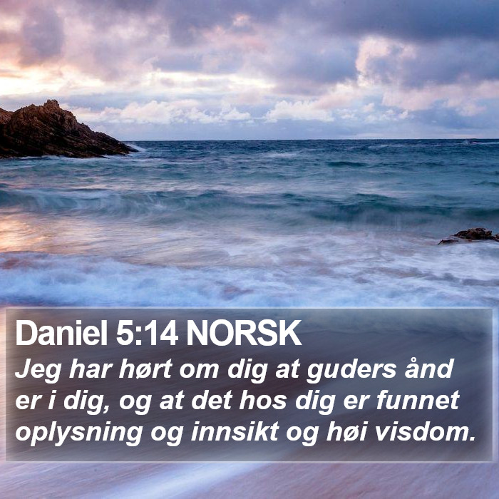 Daniel 5:14 NORSK Bible Study