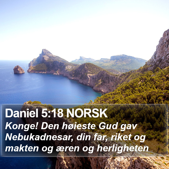 Daniel 5:18 NORSK Bible Study