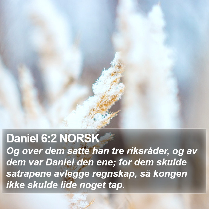 Daniel 6:2 NORSK Bible Study