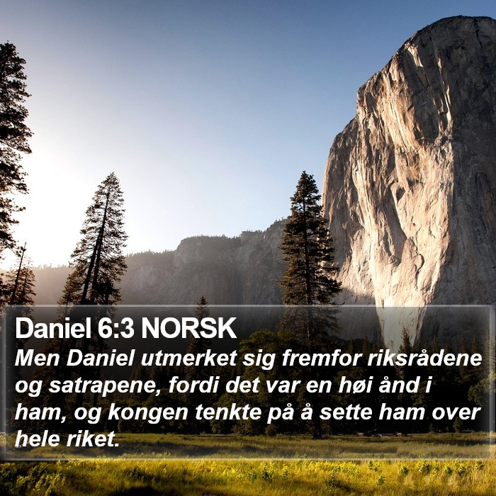 Daniel 6:3 NORSK Bible Study