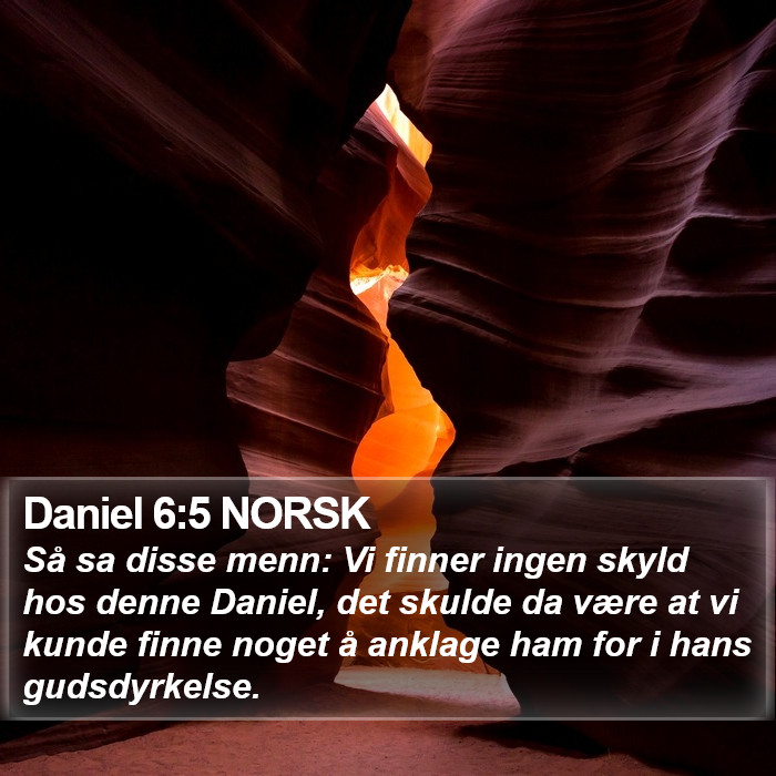 Daniel 6:5 NORSK Bible Study