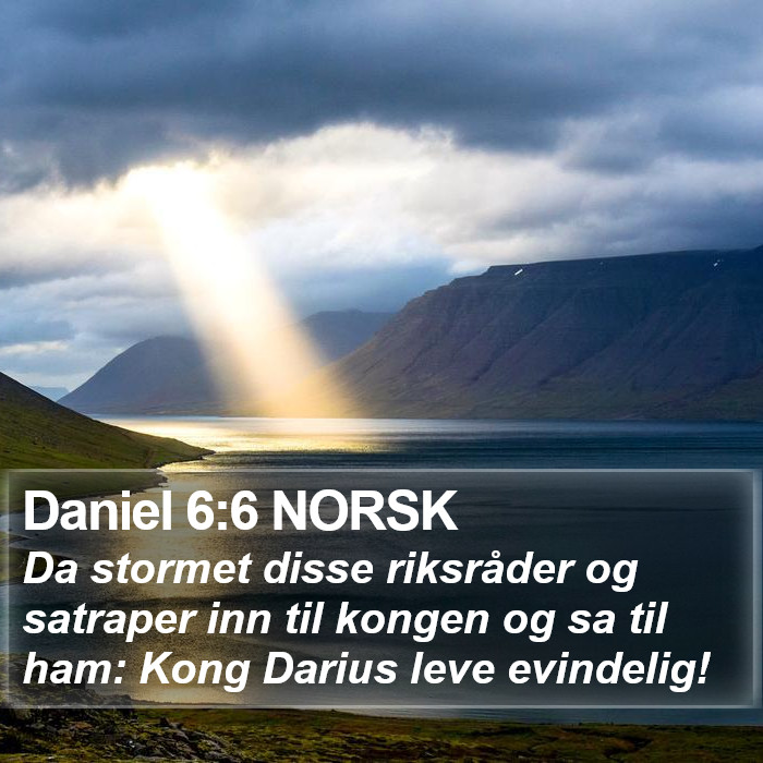 Daniel 6:6 NORSK Bible Study