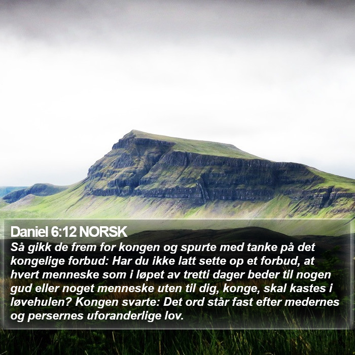 Daniel 6:12 NORSK Bible Study