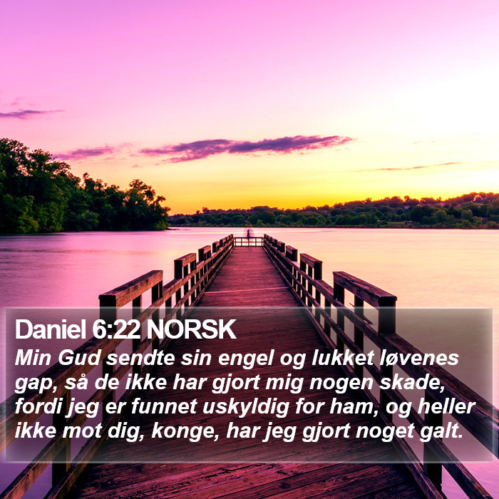 Daniel 6:22 NORSK Bible Study