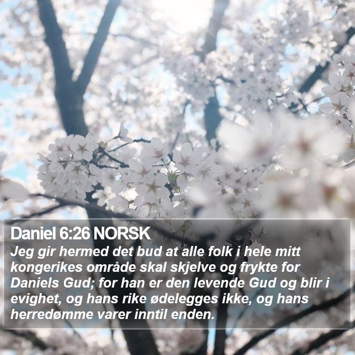 Daniel 6:26 NORSK Bible Study