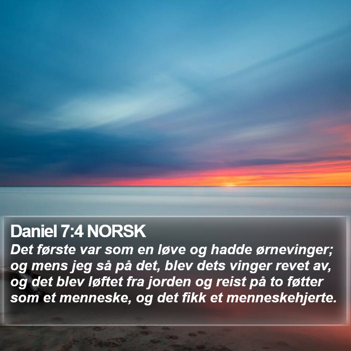 Daniel 7:4 NORSK Bible Study