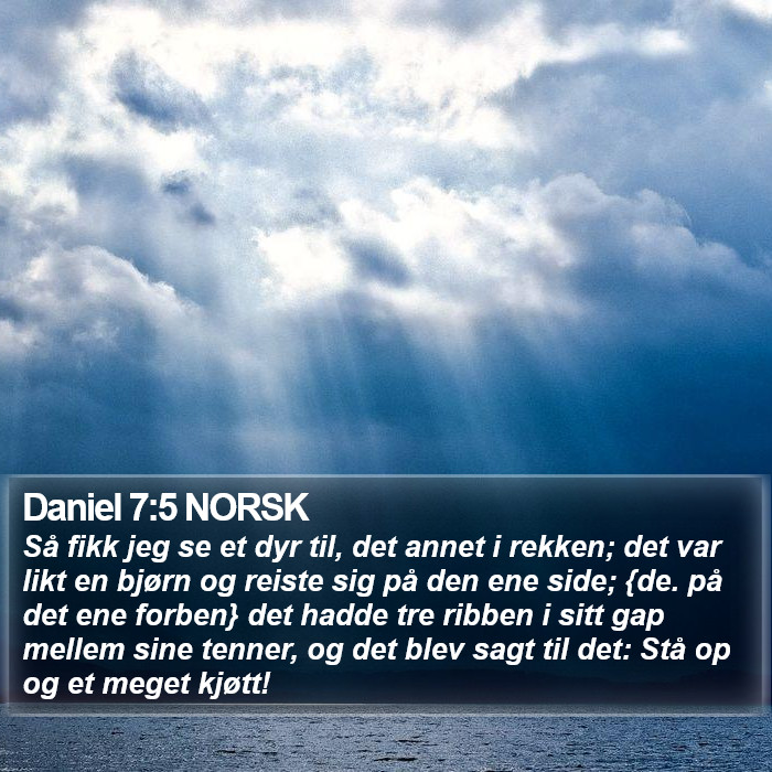 Daniel 7:5 NORSK Bible Study