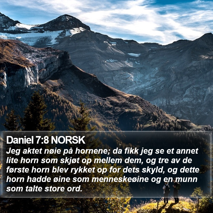 Daniel 7:8 NORSK Bible Study