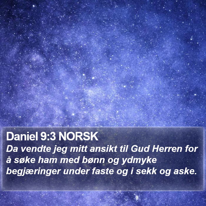 Daniel 9:3 NORSK Bible Study