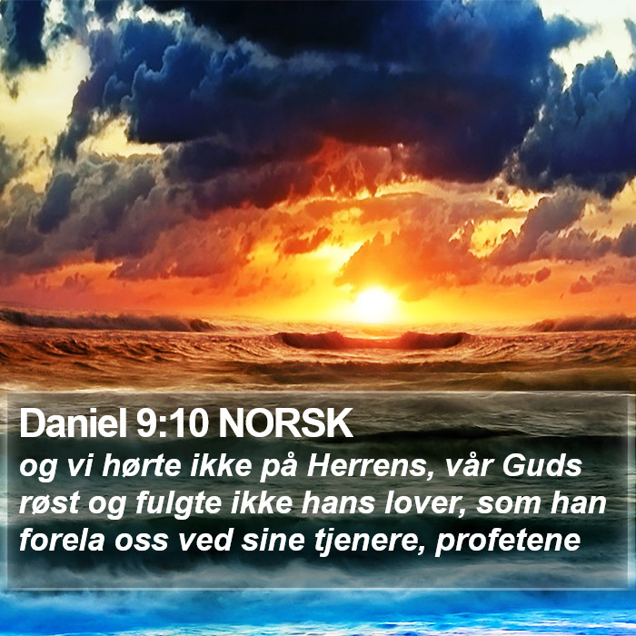 Daniel 9:10 NORSK Bible Study