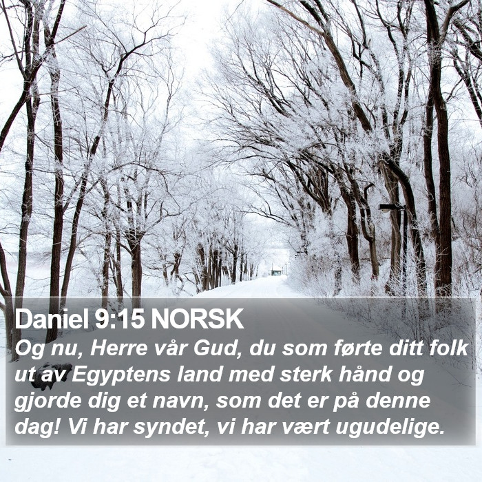 Daniel 9:15 NORSK Bible Study