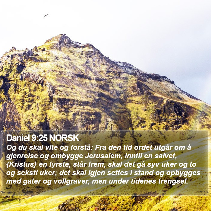 Daniel 9:25 NORSK Bible Study