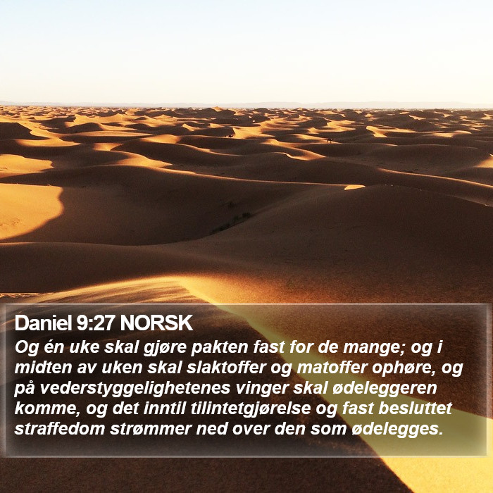 Daniel 9:27 NORSK Bible Study