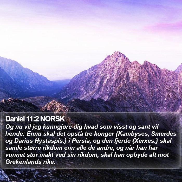 Daniel 11:2 NORSK Bible Study