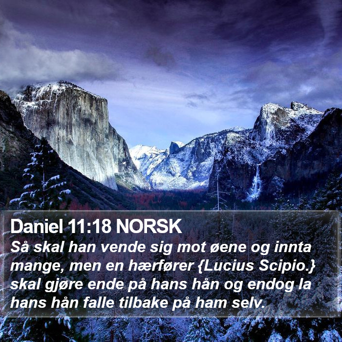 Daniel 11:18 NORSK Bible Study