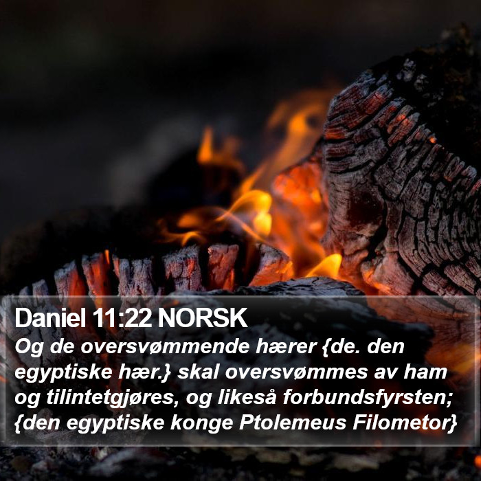 Daniel 11:22 NORSK Bible Study