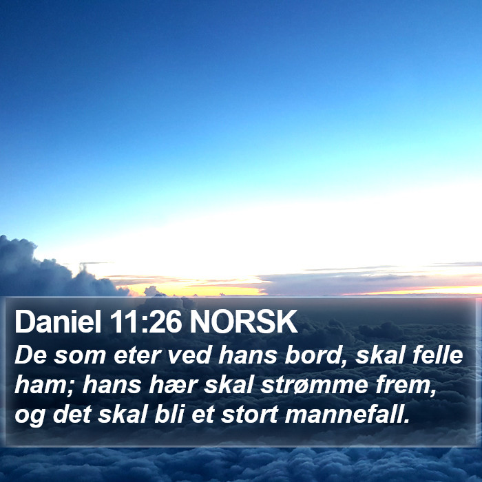 Daniel 11:26 NORSK Bible Study