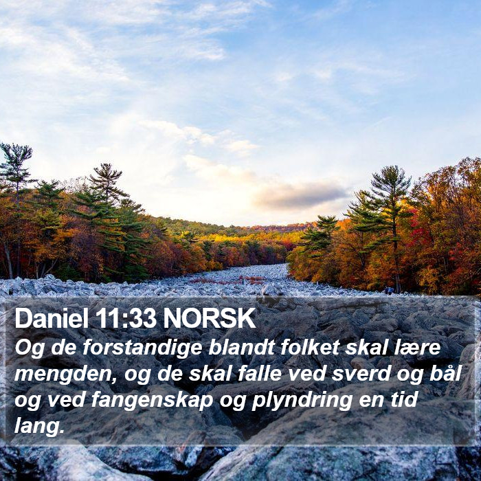 Daniel 11:33 NORSK Bible Study