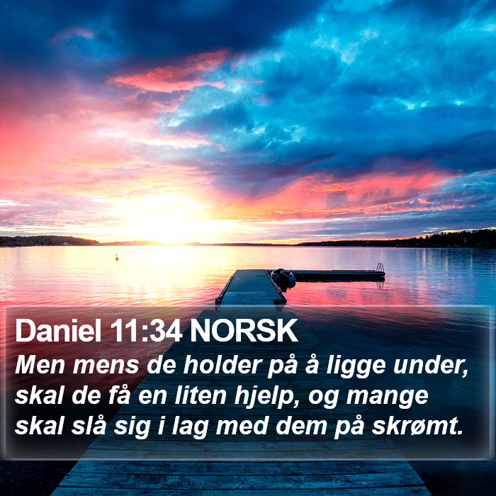 Daniel 11:34 NORSK Bible Study