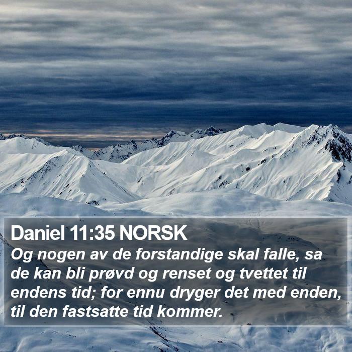 Daniel 11:35 NORSK Bible Study