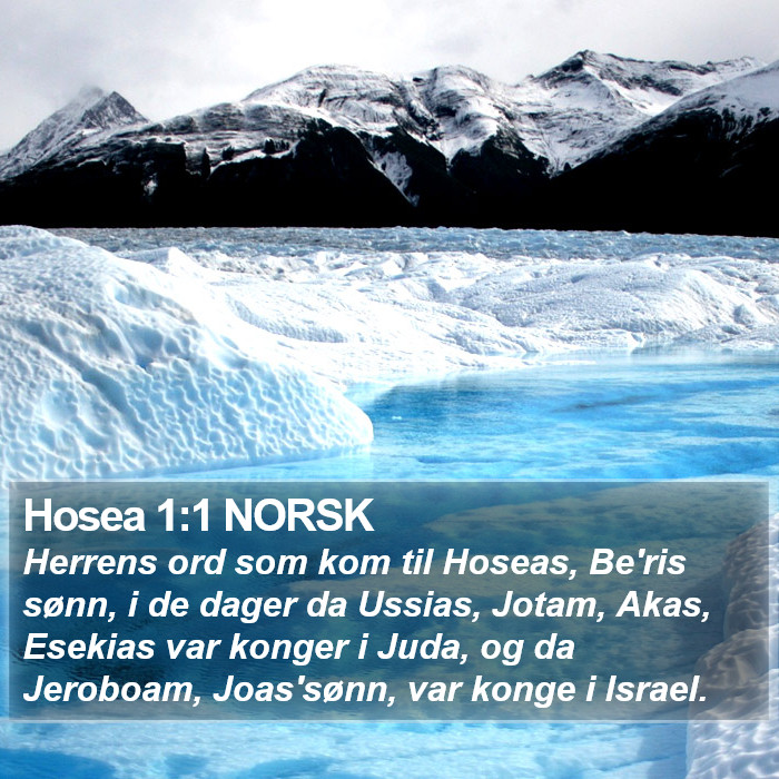 Hosea 1:1 NORSK Bible Study