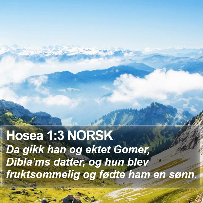 Hosea 1:3 NORSK Bible Study