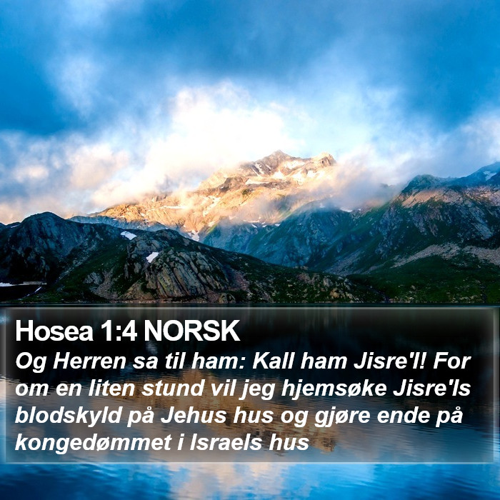 Hosea 1:4 NORSK Bible Study