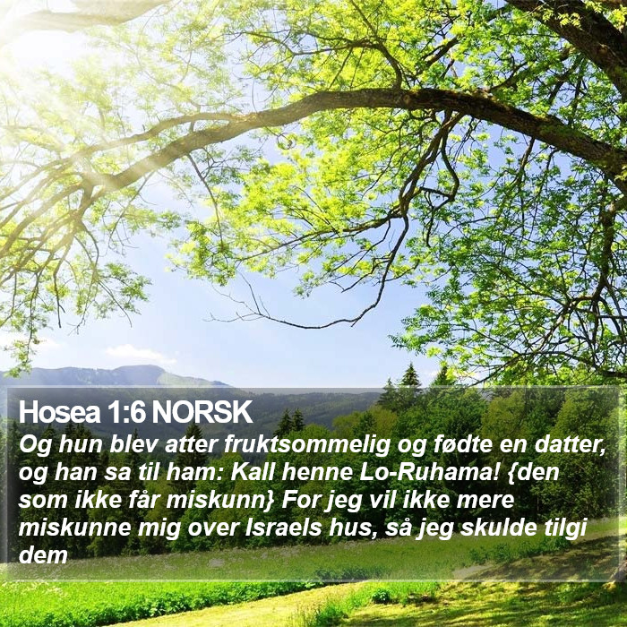 Hosea 1:6 NORSK Bible Study