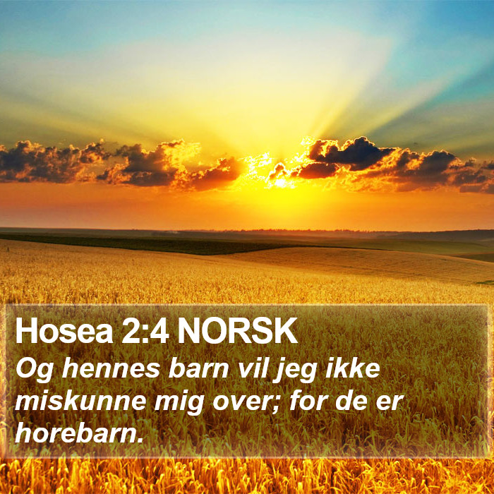 Hosea 2:4 NORSK Bible Study