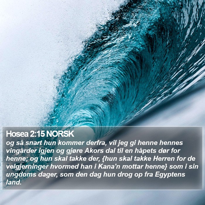 Hosea 2:15 NORSK Bible Study