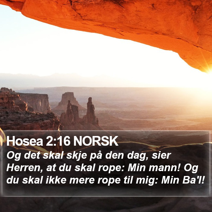 Hosea 2:16 NORSK Bible Study
